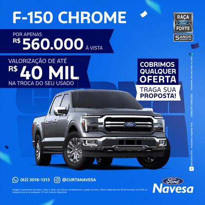 FORD F-150 5.0 V8 GASOLINA CD LARIAT FX4 AUTOMÁTICO